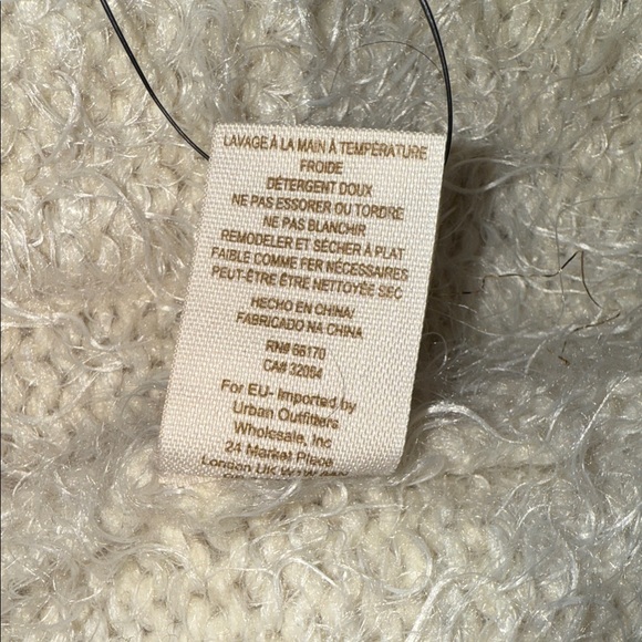 Free People Cream Fuzzy Cardigan, Small - Like New - Picture 6 of 8